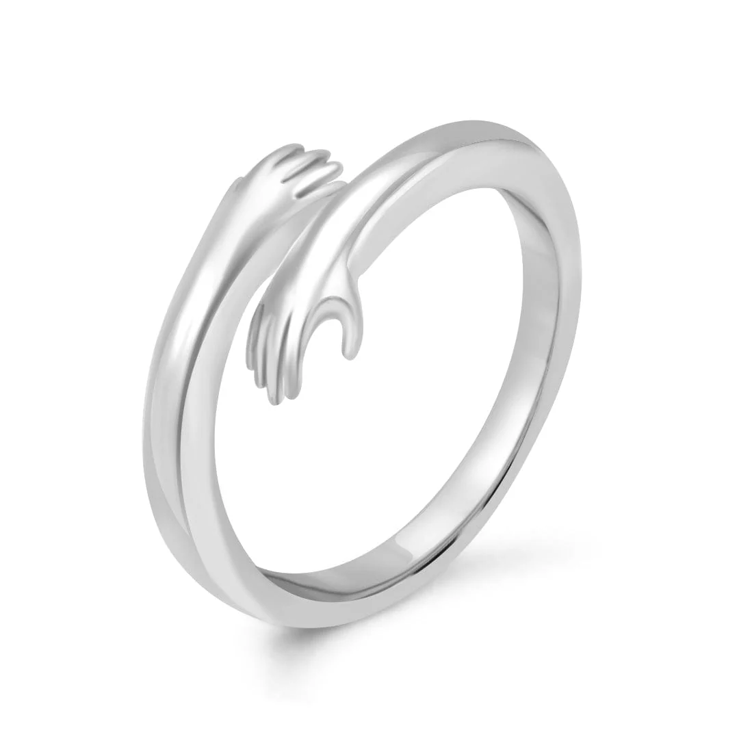 Zarkan Cozy Hug Pure Silver Ring - Image 4