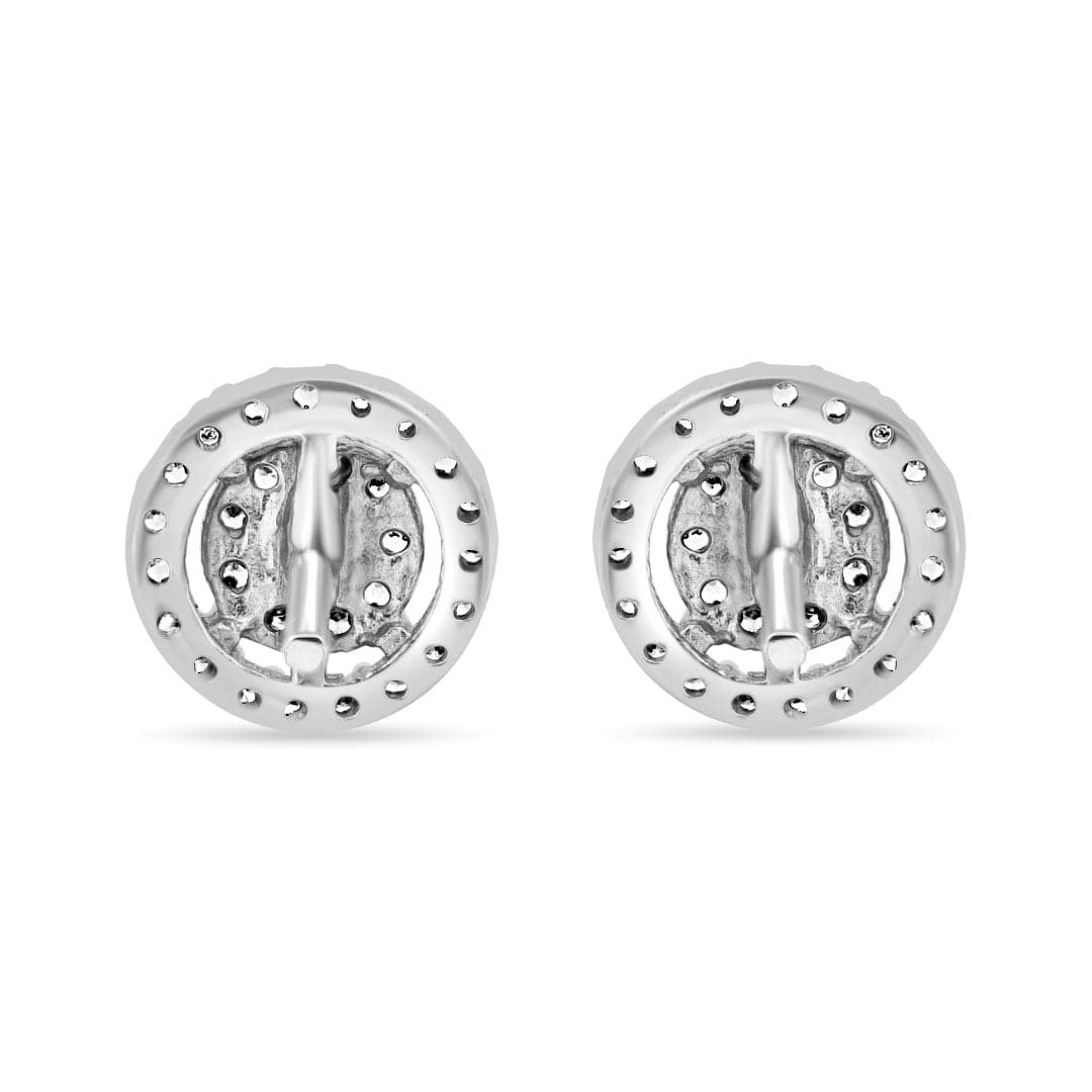 Zarkan Cute Zircon Wheel Silver Studs - Image 5