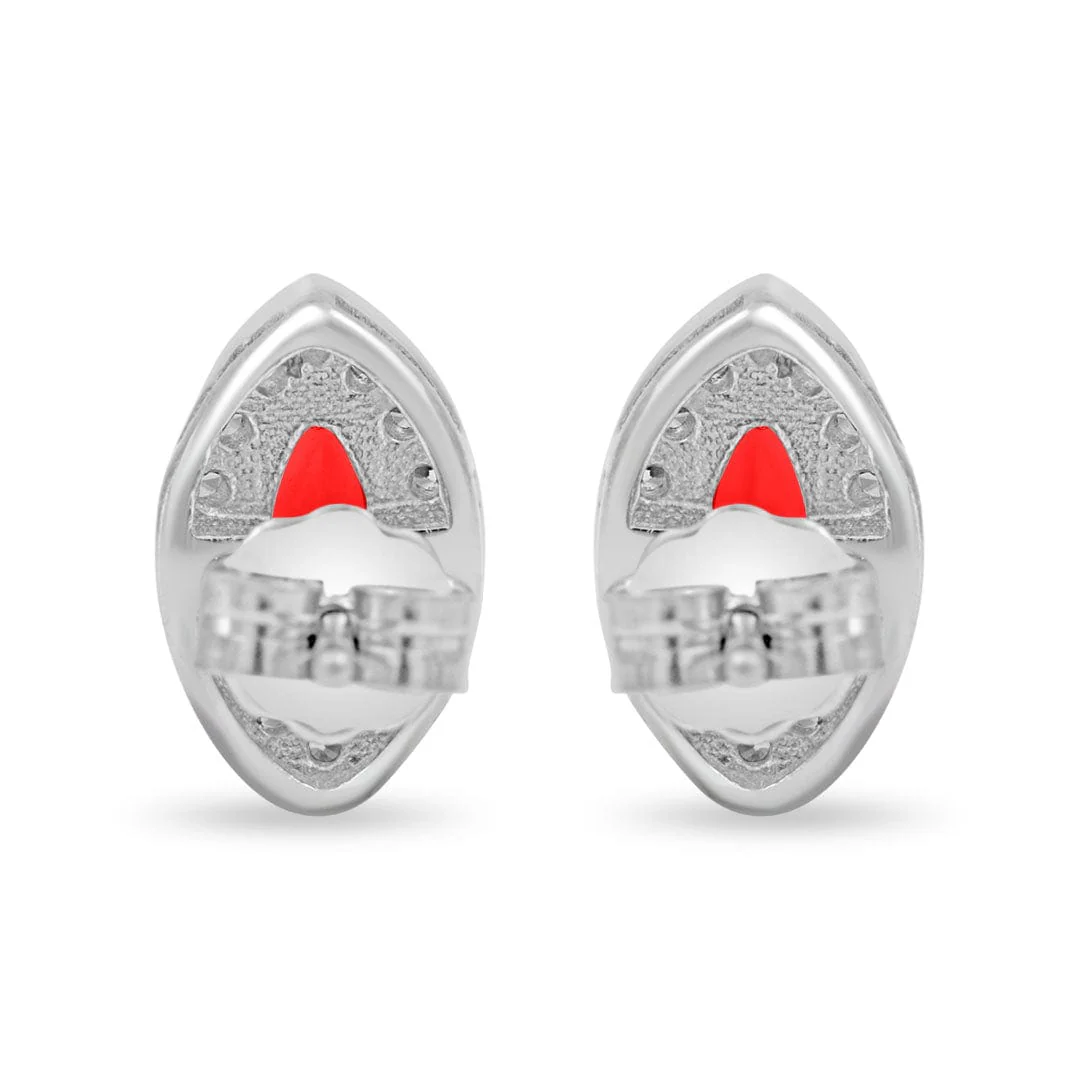 Zarkan Eye of The Queen Red Silver Jewelry Set - Image 9