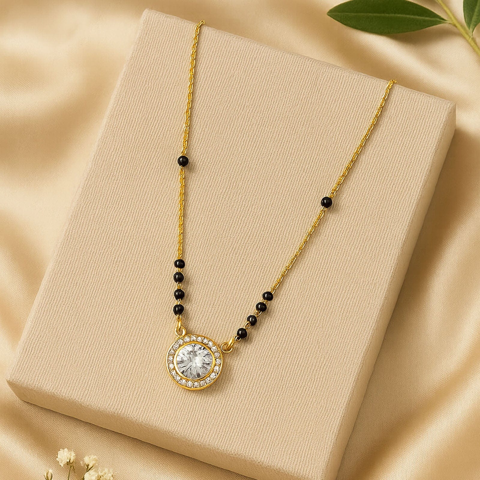 Hallmark Silver Gold Plated Mangalsutra Inspired By Kiara Advani - Image 2