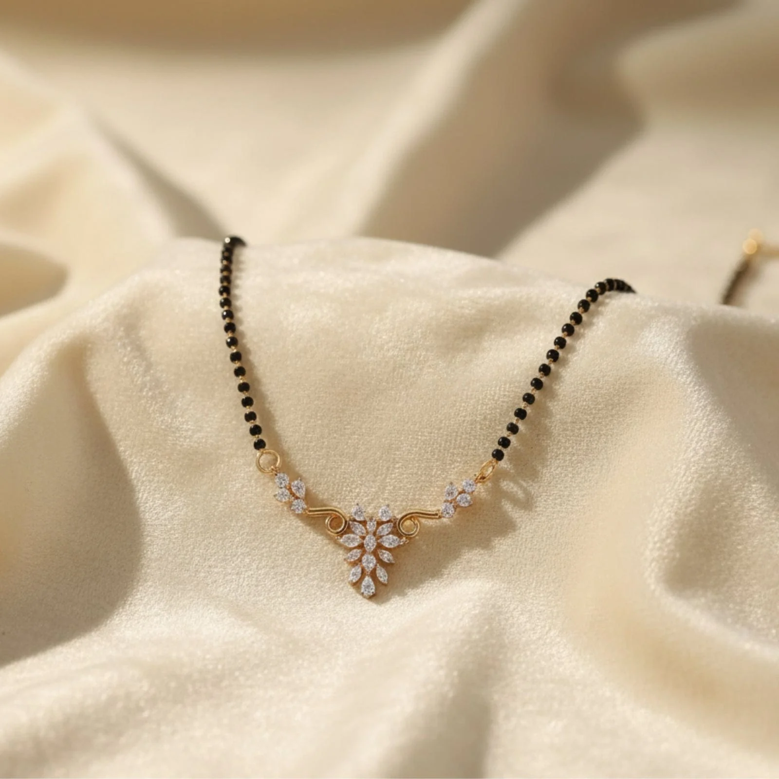 Hallmark Silver Kusum Gold Plated Mangalsutra - Image 2
