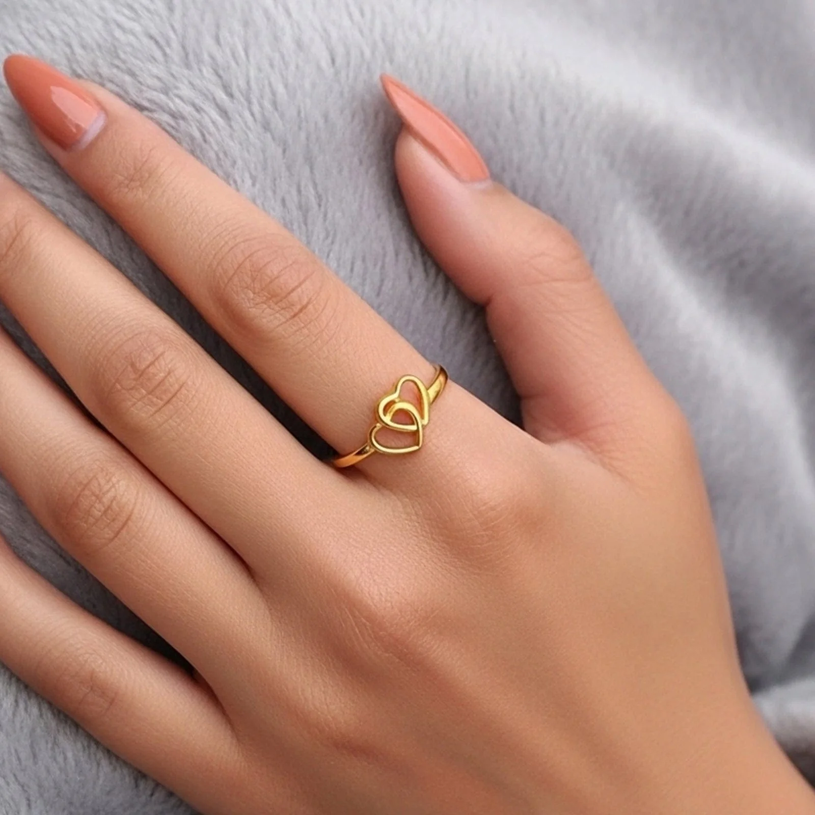 Hallmark Silver Love Bond Gold Plated Ring - Image 2