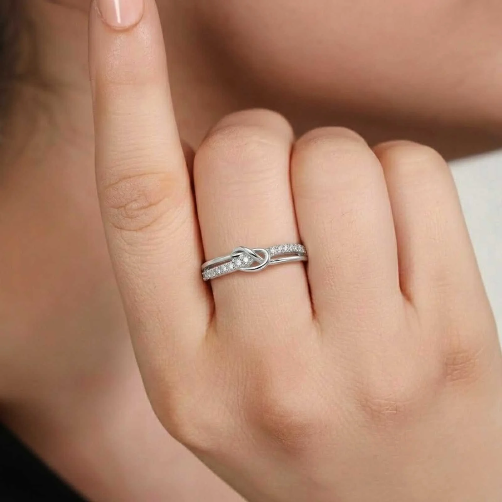 Hallmark Silver Sterling Ring For Women Minimalist Design - Image 2