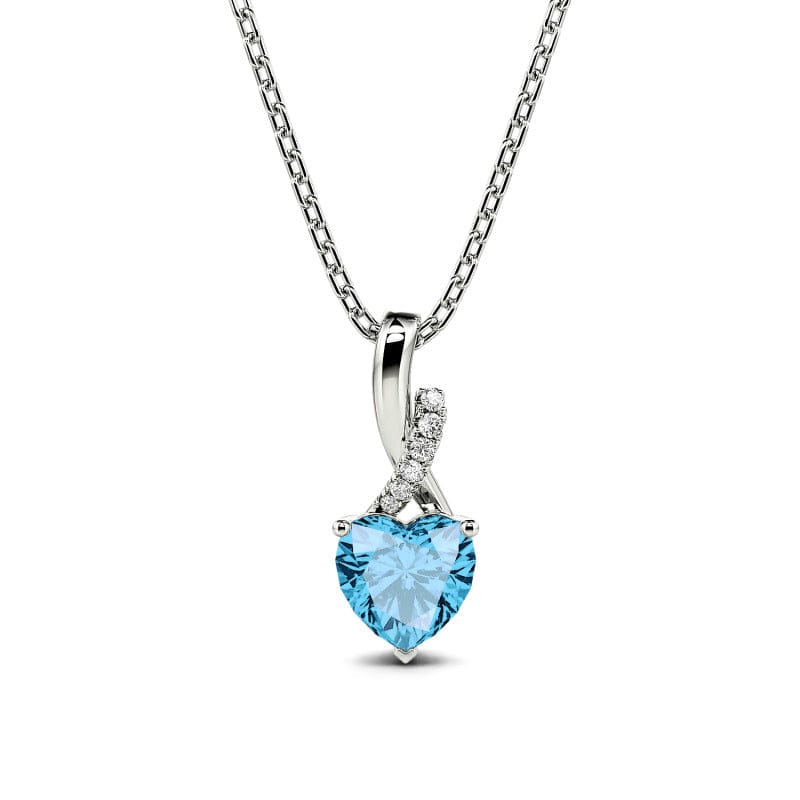 Hallmark Silver Twist Heart Cut Sterling Silver Pendant
