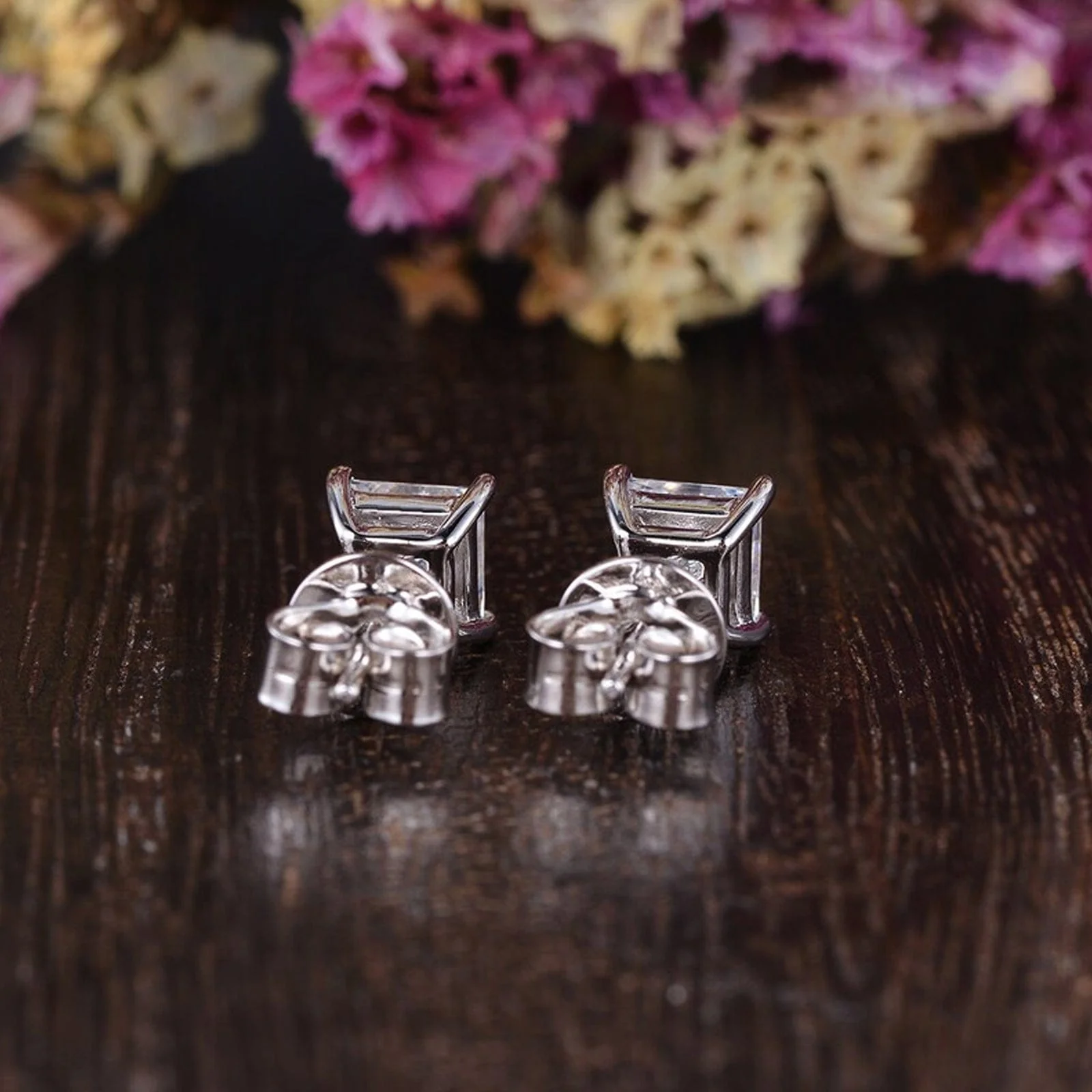 Zarkan Ice Cube Silver Studs - Image 5