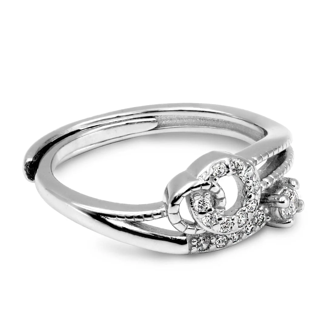 Zarkan Linked Classic Silver Sterling Ring - Image 4