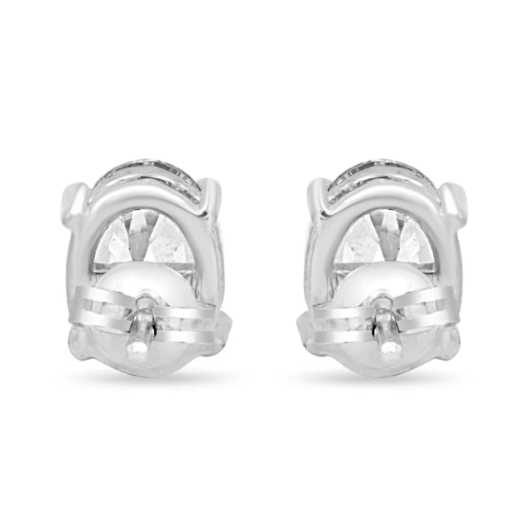 Zarkan Oval Omen Silver Studs - Image 5