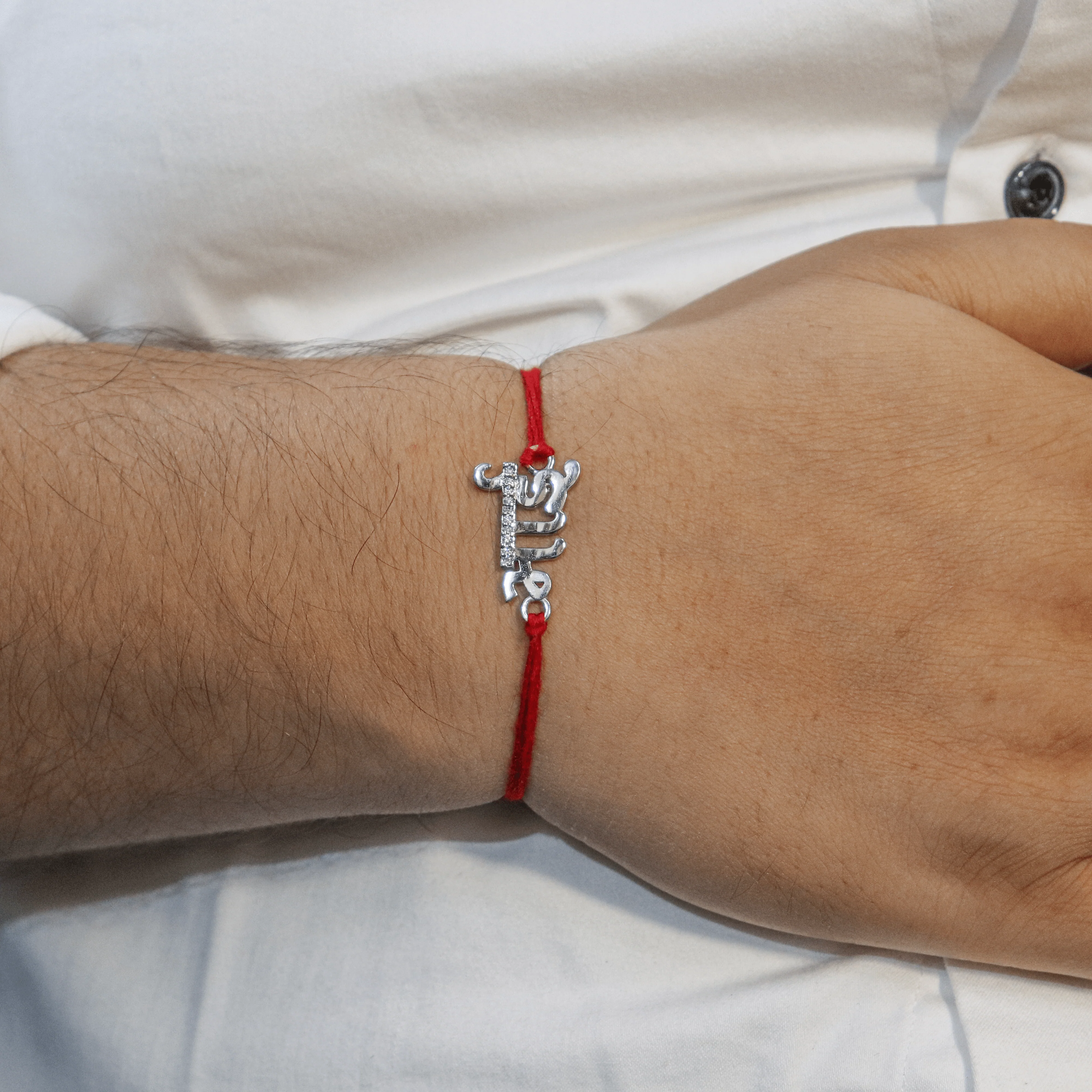Zarkan Precious Silver Rakhi for Bhai With Roli Chawal - Image 2