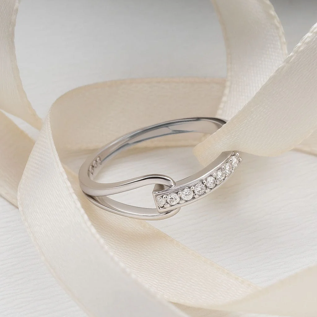 Zarkan love knot Propose 925 Silver Ring - Image 2