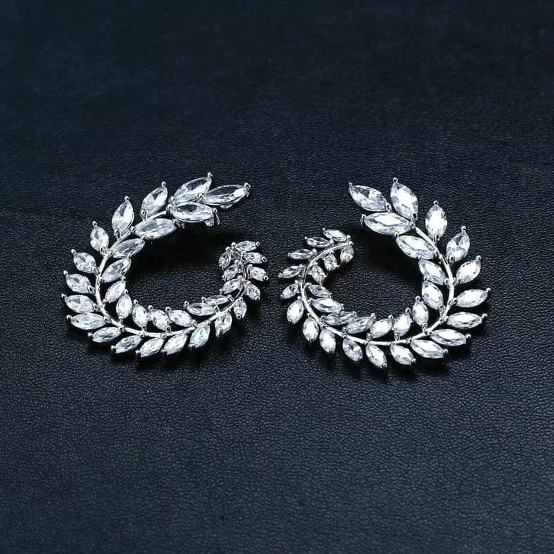 Zarkan 925 Silver American Diamond Earrings - Image 3