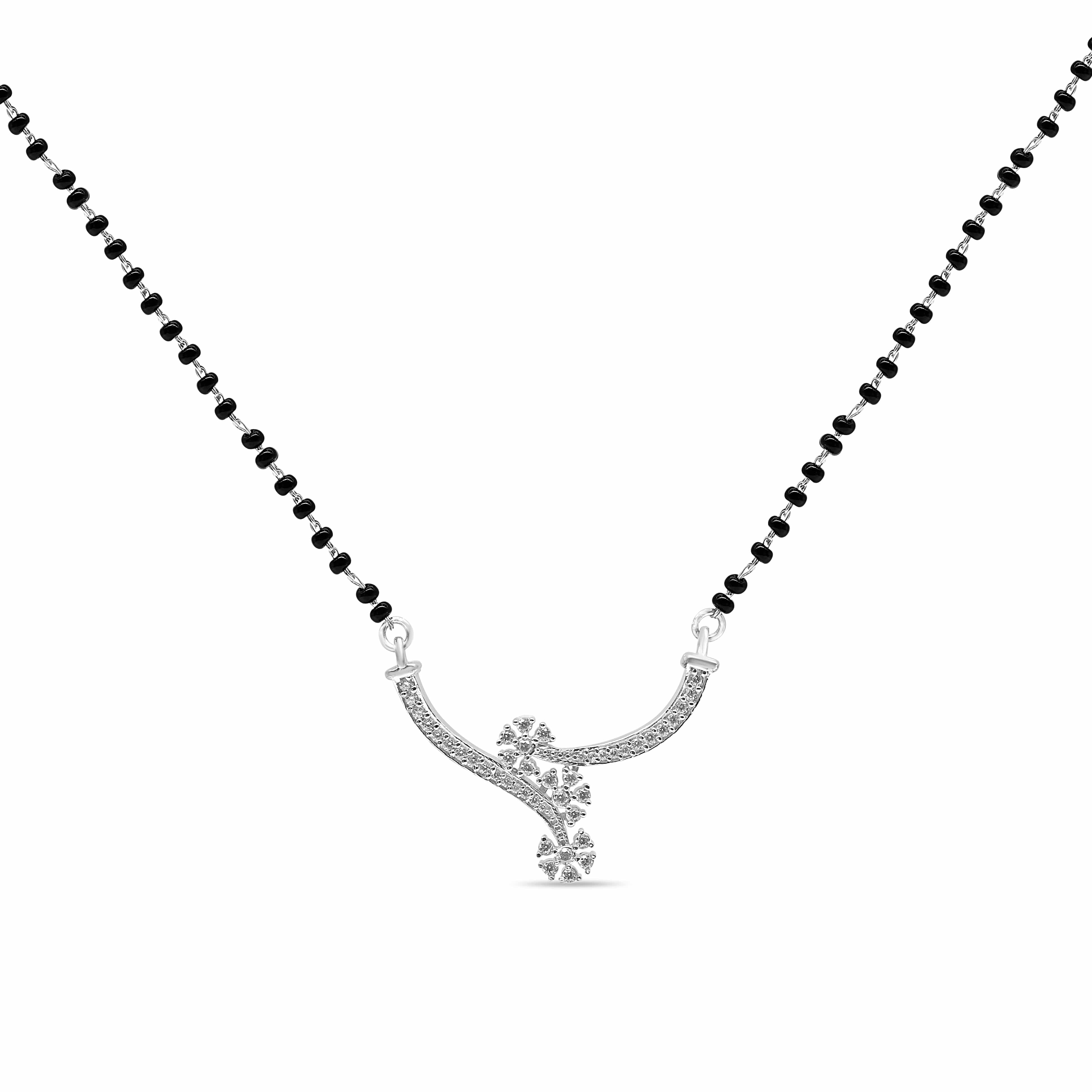 Zarkan 925 Silver Blossom Mangalsutra - Image 2