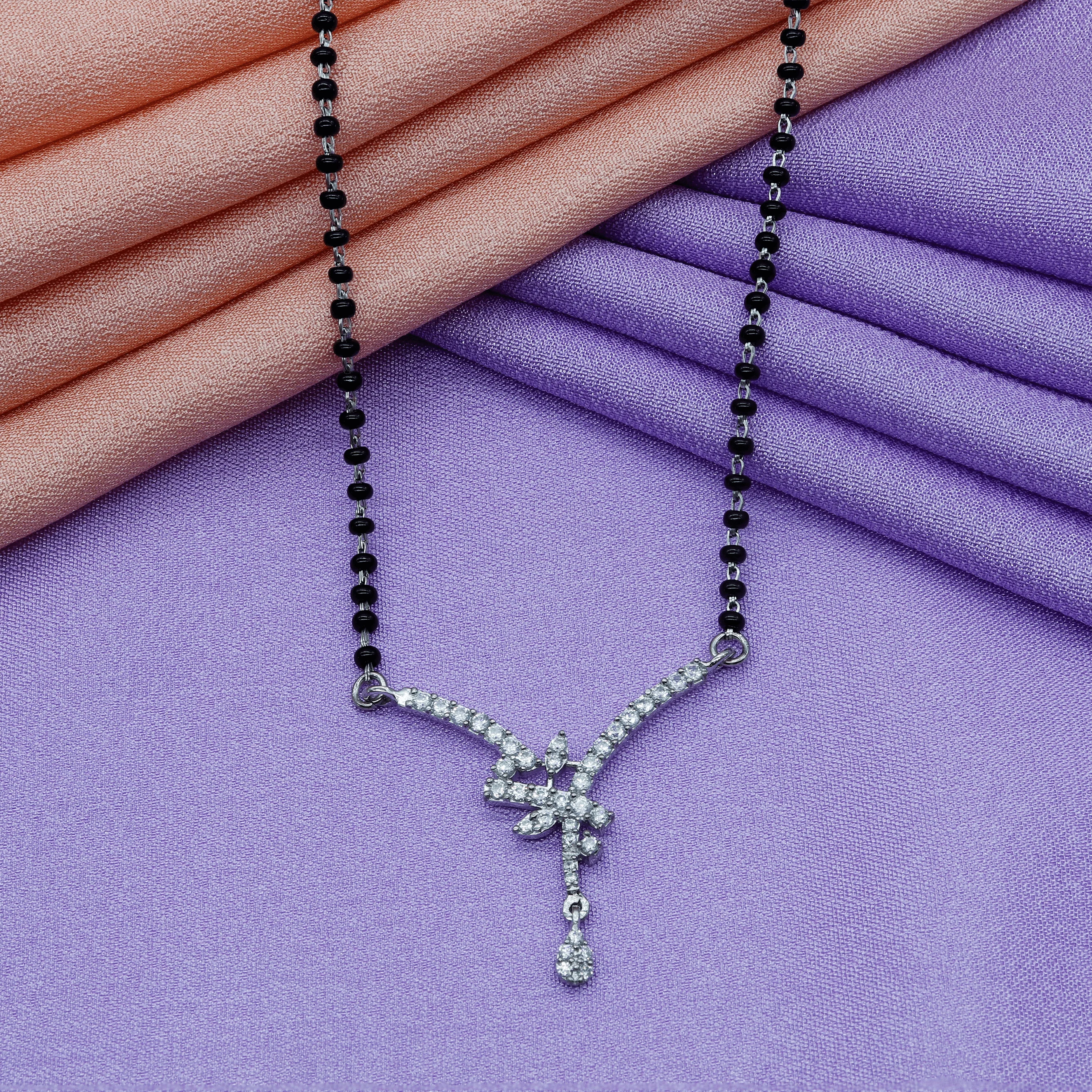 Zarkan 925 Silver Link of Love Mangalsutra