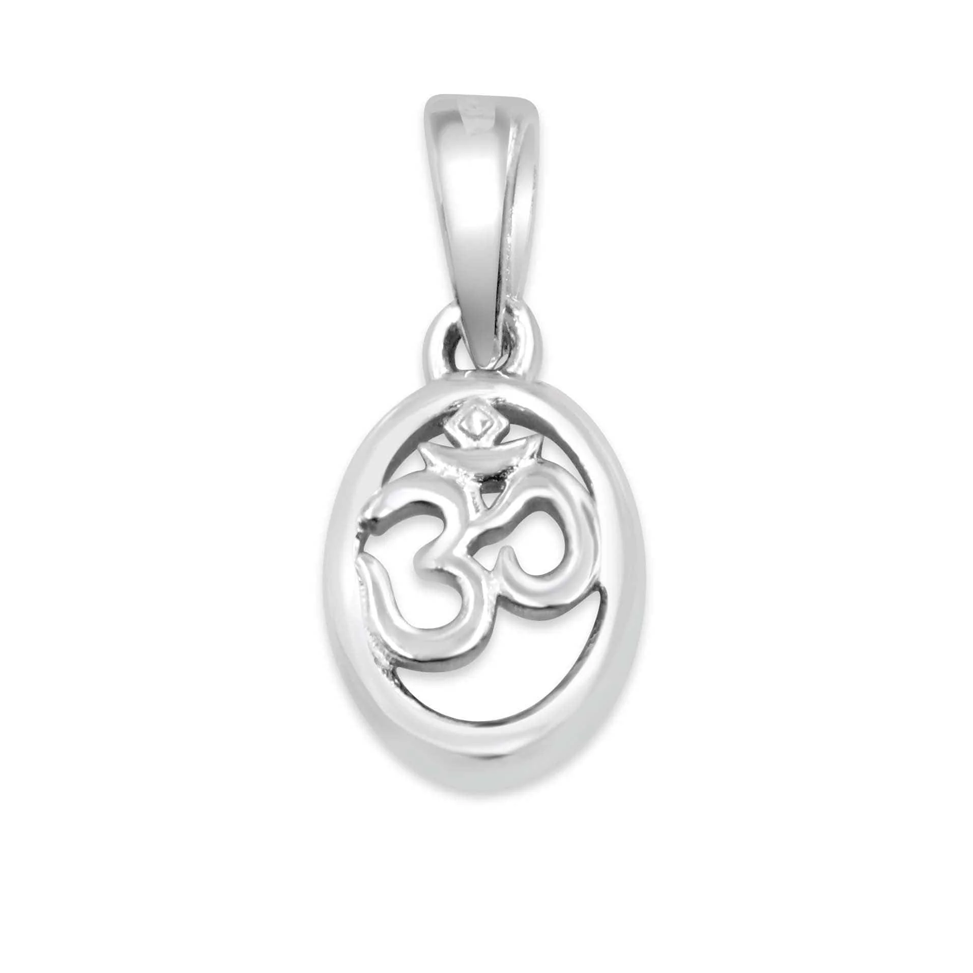 Hallmark Silver OM Pendant With Chain - Image 3