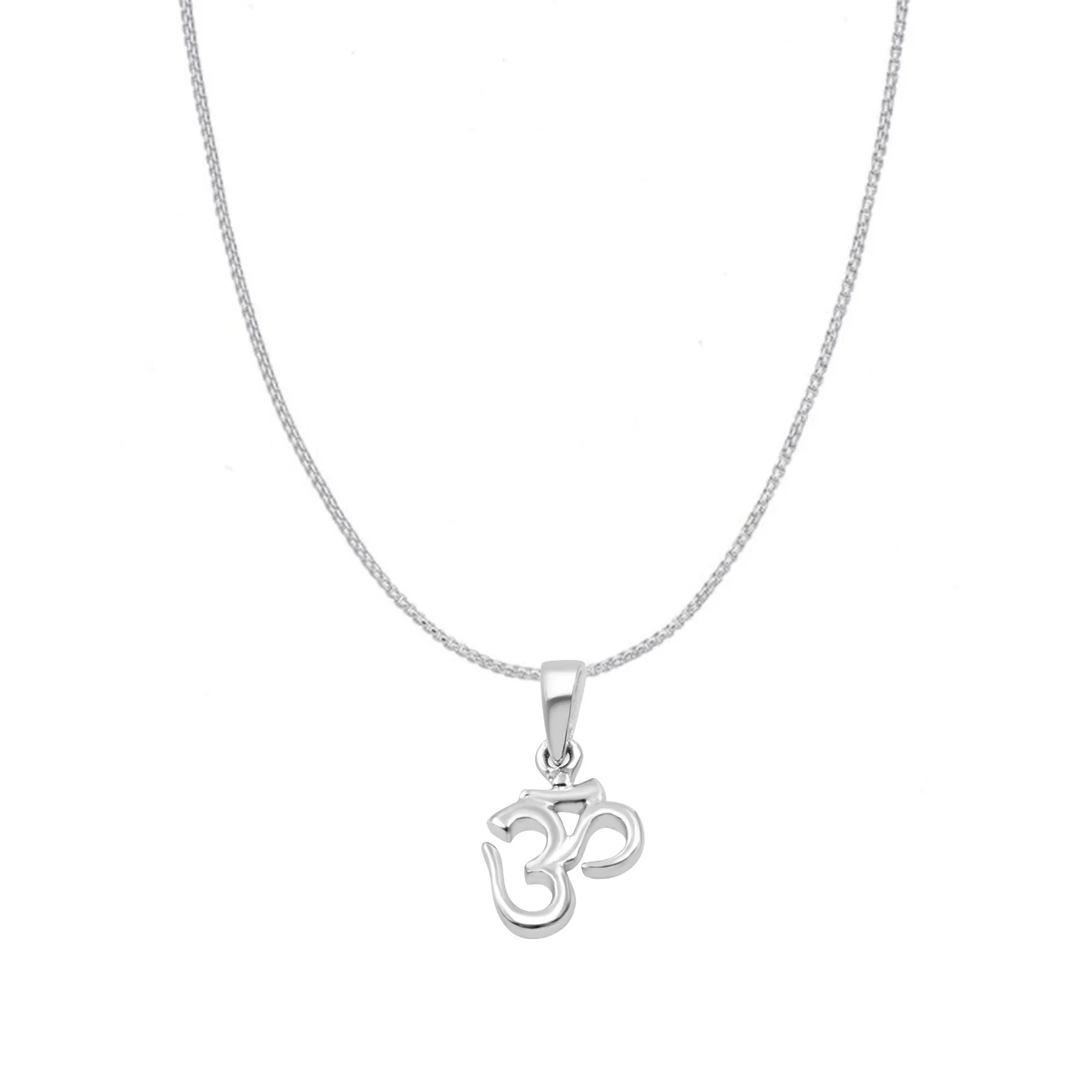 Zarkan 925 Silver OM Pendant With Chain - Image 2