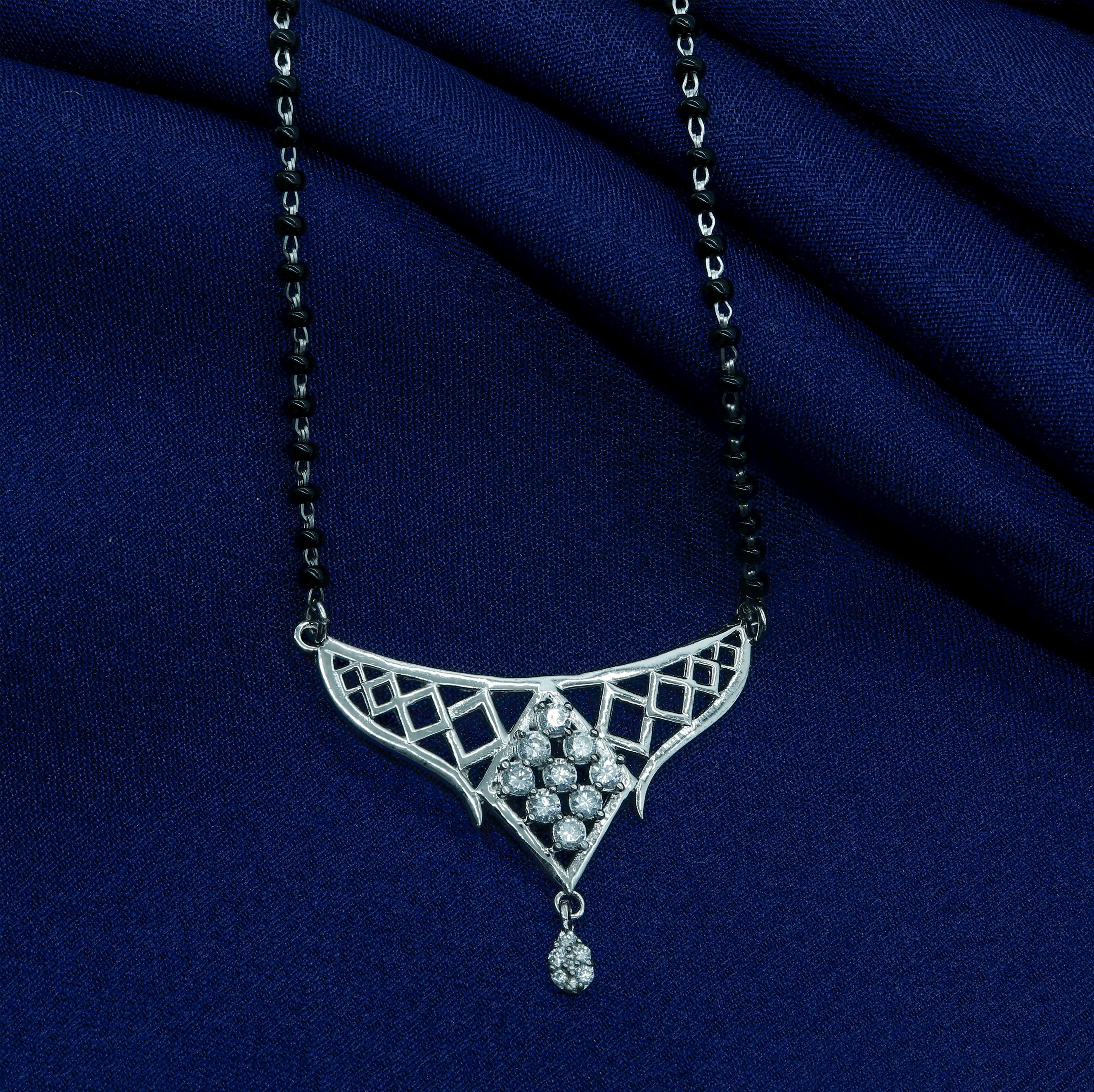Zarkan 925 Silver Traditional Mangalsutra