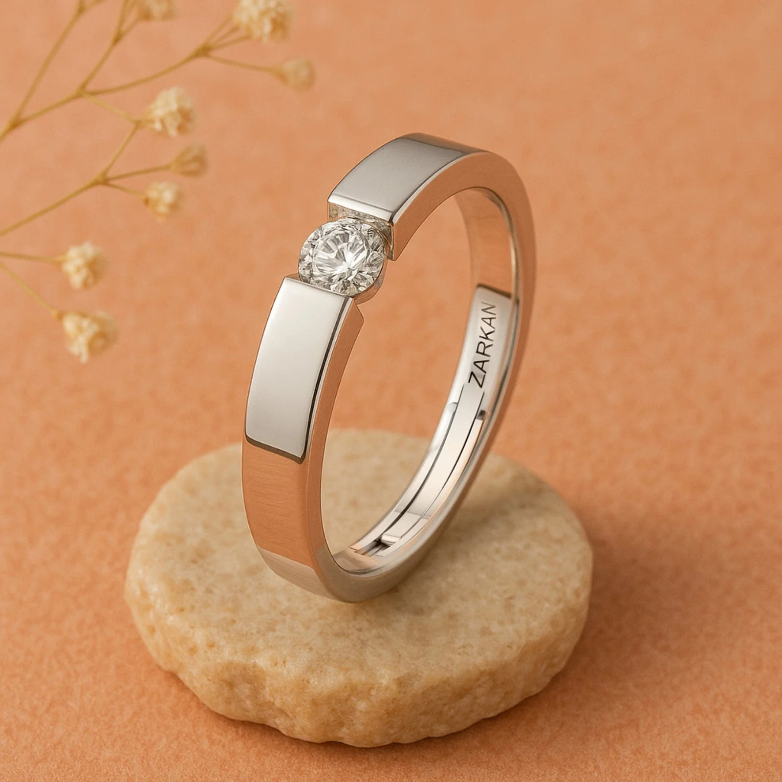 Zarkan America Diamond 925 Silver Band