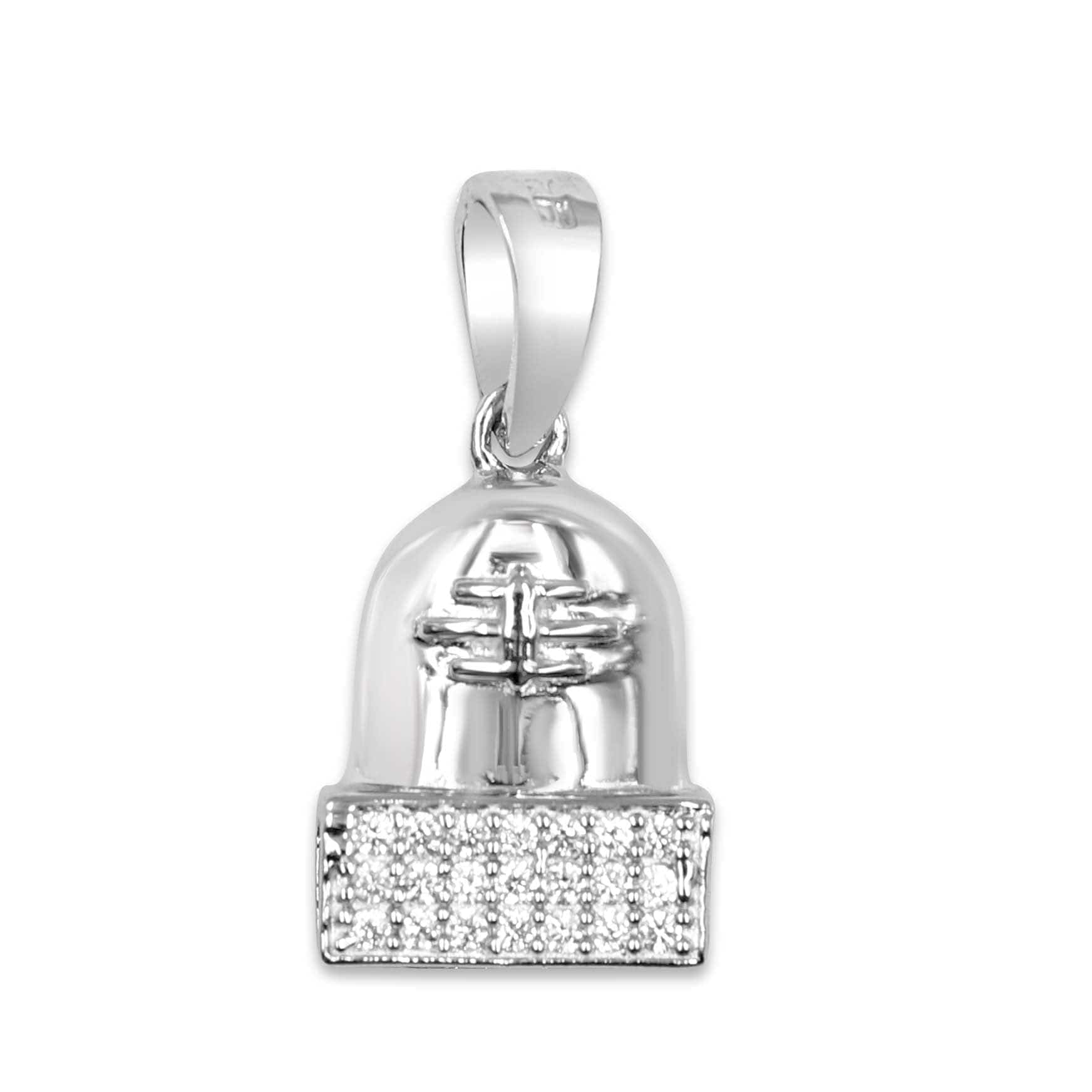 Zarkan Silver Shiva Lingam Pendant With Chain - Image 3